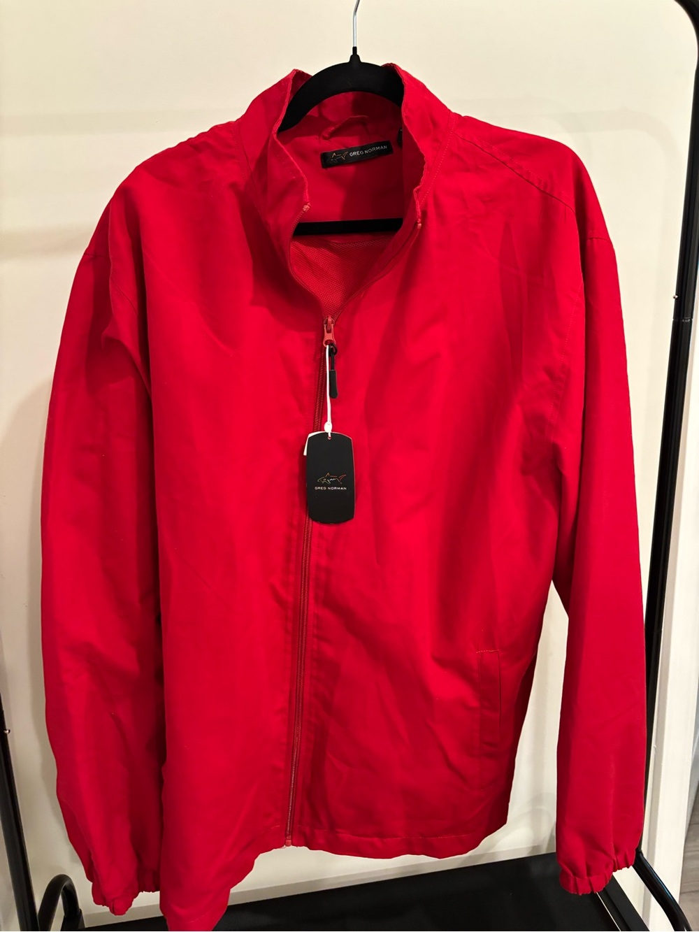 Greg Norman Collection Red Men's Windbreaker Jacket